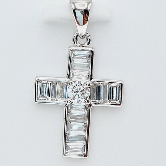 925 Sterling Silver Cubic Zircon Pendant for Women/Girls, US925P1112 - Picture 8 of 8